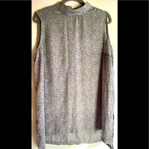 Prologue High Neck Sheer Blouse